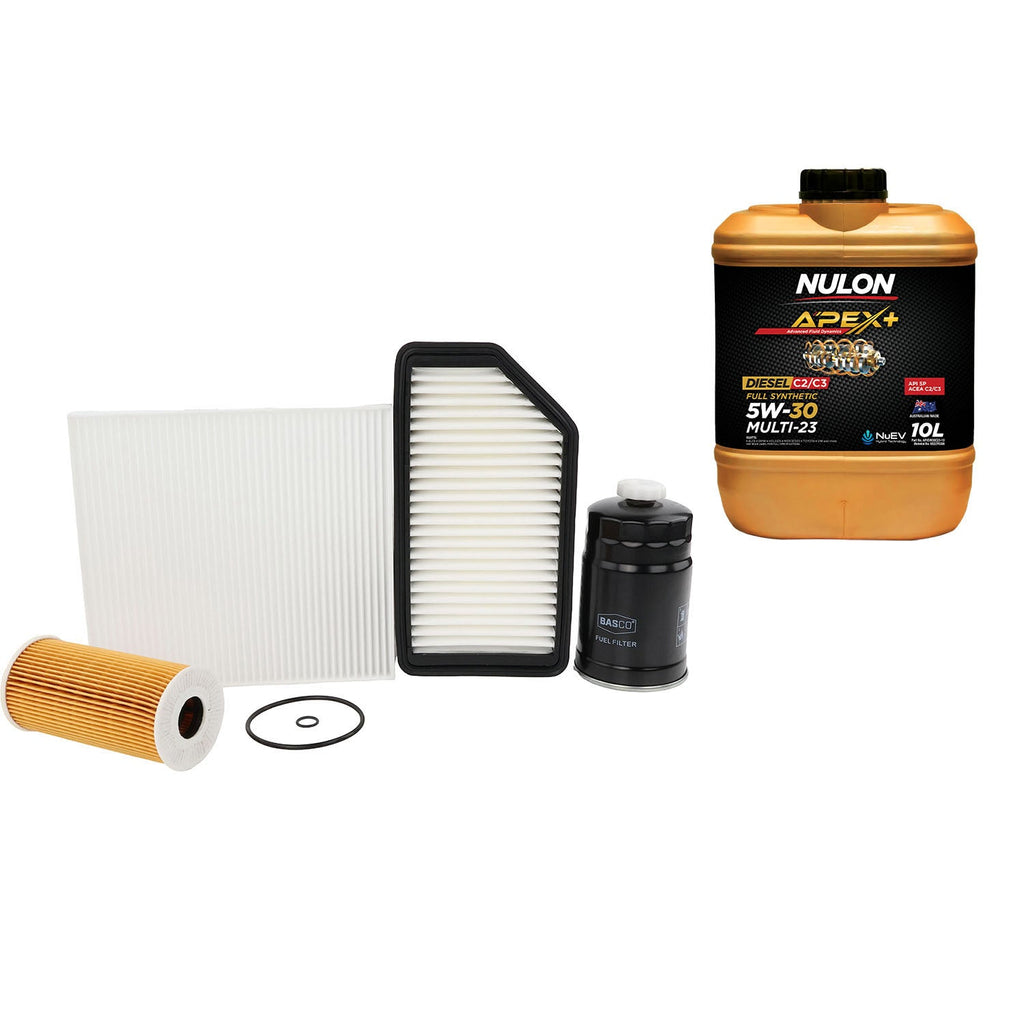 Oil Air Fuel Cabin Filter kit +Oil for Hyundai ix35 LM 2.0L Diesel D4HA 10~15