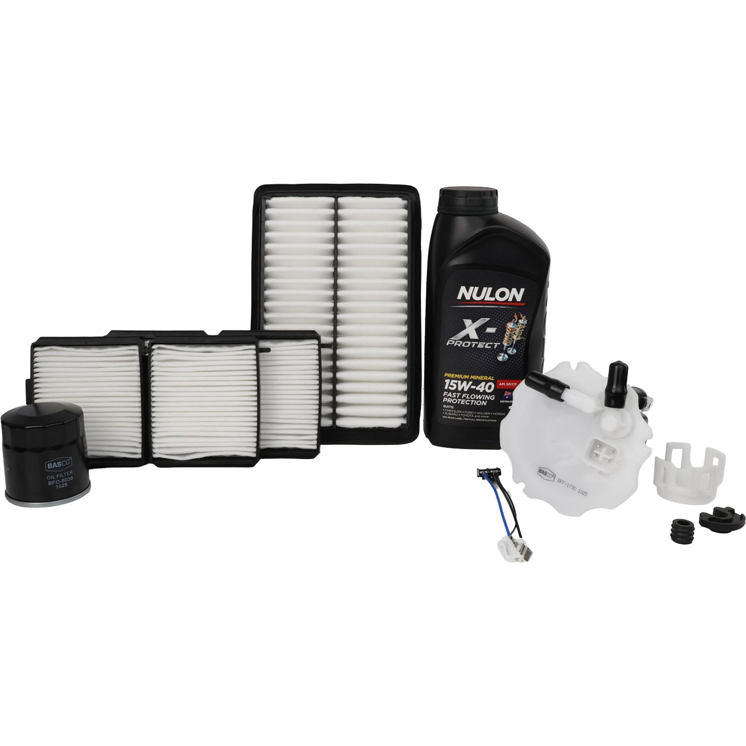 Oil Air Fuel Cabin Filter kit + Oil for Mazda 323 BJ FPDE 1.8L 1998~2003
