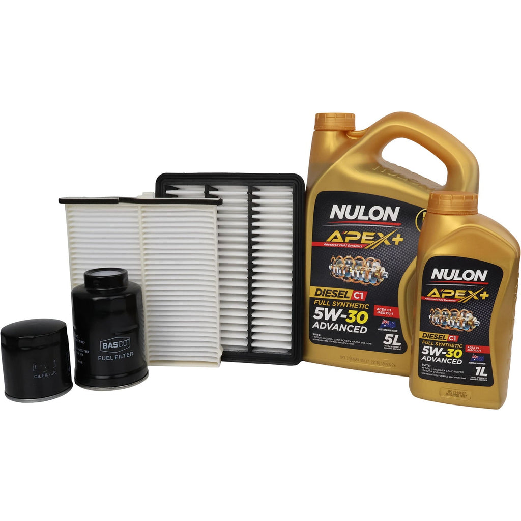 Oil Air Fuel Cabin Filter kit + Oil for Mazda CX-5 KE SH-VPTS 2.2L 2012~2017