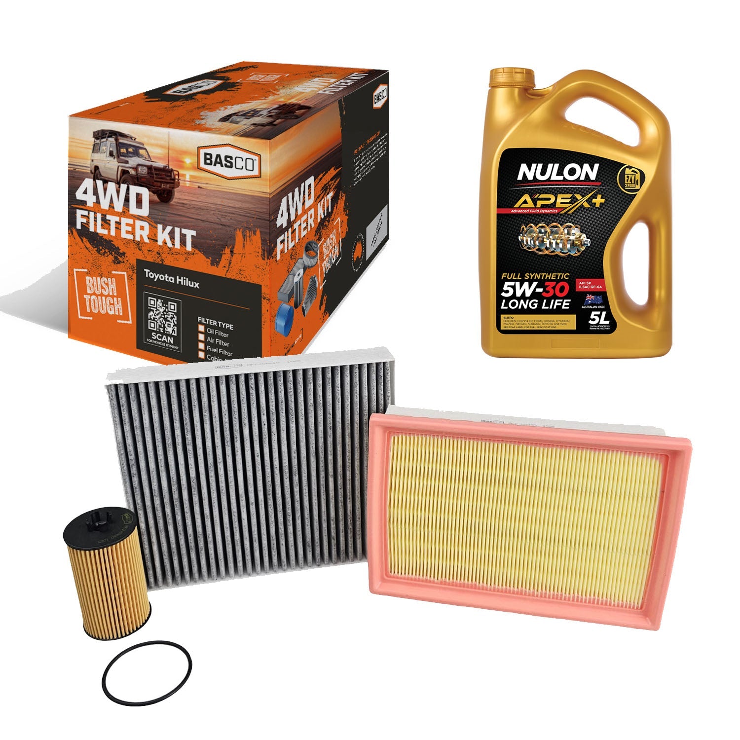 Oil(w/o relief) Air Cabin Filter kit +Oil for Holden Barina TM 1.6L F16D4 11~19
