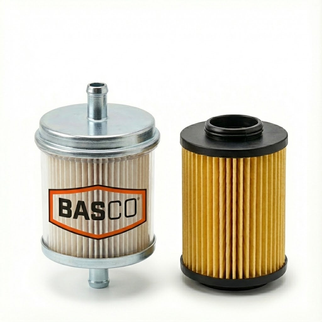 Basco Fuel Filter Interchangeable with FS-1157 Z654 WCF33 23300-28030 for Toyota