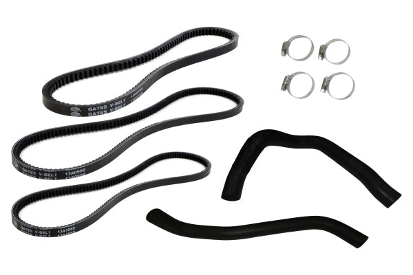 Gates Fan Belt and Radiator Hose Set for Nissan Patrol GU Y61 RD28 2.8L Diesel