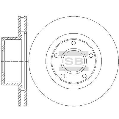 HiQ Front Brake Rotors Set SD5515