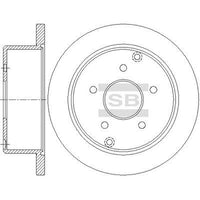 HiQ Rear Brake Rotors Set SD5512