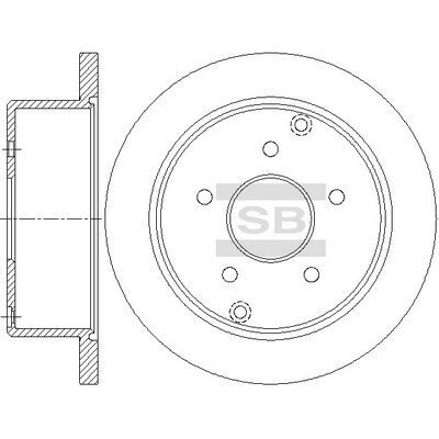 HiQ Rear Brake Rotors Set SD5512