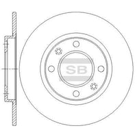 HiQ Rear Brake Rotors Set SD5007