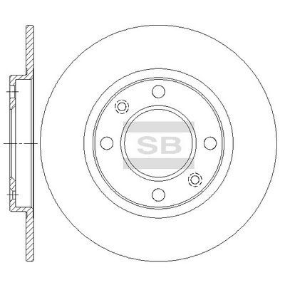 HiQ Rear Brake Rotors Set SD5007