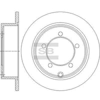 HiQ Rear Brake Rotors Set SD4341
