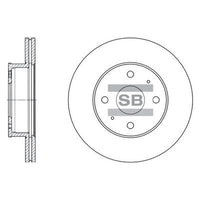 HiQ Front Brake Rotors Set SD1004