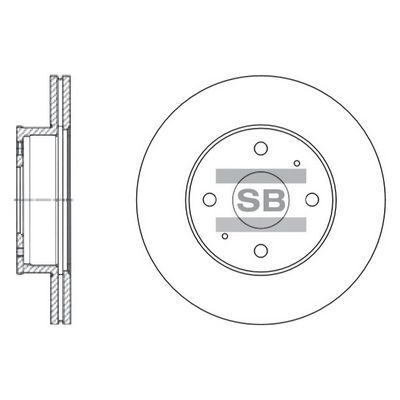 HiQ Front Brake Rotors Set SD1004