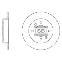 HiQ Rear Brake Rotors Set SD1017