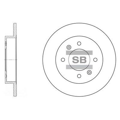 HiQ Rear Brake Rotors Set SD1017