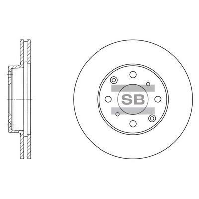 HiQ Front Brake Rotors Set SD4104