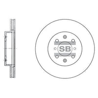 HiQ Front Brake Rotors Set SD4105