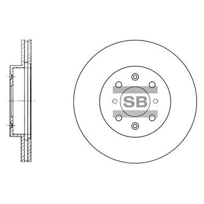 HiQ Front Brake Rotors Set SD4105