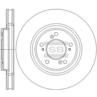 HiQ Front Brake Rotors Set SD4127