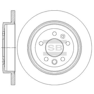 HiQ Rear Brake Rotors Set SD5335