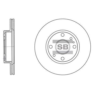 HiQ Front Brake Rotors Set SD2023