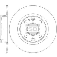 HiQ Rear Brake Rotors Set SD4446