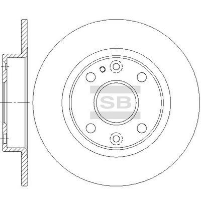 HiQ Rear Brake Rotors Set SD4446