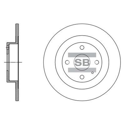 HiQ Rear Brake Rotors Set SD4415
