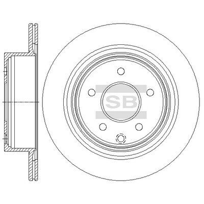 HiQ Rear Brake Rotors Set SD4241