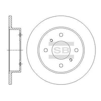HiQ Rear Brake Rotors Set SD4236
