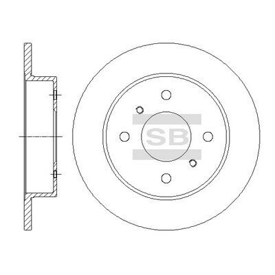 HiQ Rear Brake Rotors Set SD4236