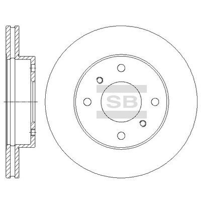HiQ Front Brake Rotors Set SD4225