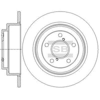 HiQ Rear Brake Rotors Set SD4707