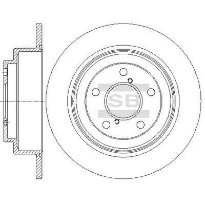 HiQ Rear Brake Rotors Set SD4707