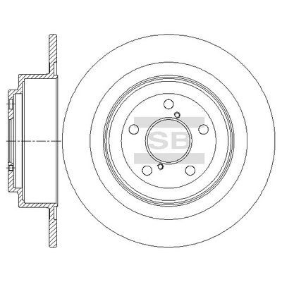 HiQ Rear Brake Rotors Set SD4710