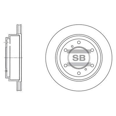 HiQ Rear Brake Rotors Set SD4307