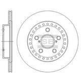 HiQ Front Brake Rotors Set SD4048