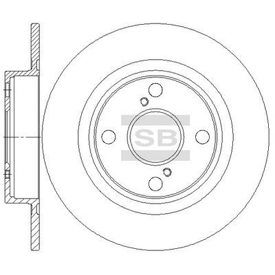 HiQ Rear Brake Rotors Set SD4699