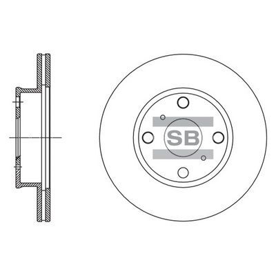HiQ Front Brake Rotors Set SD4080