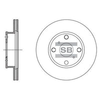 HiQ Front Brake Rotors Set SD4080