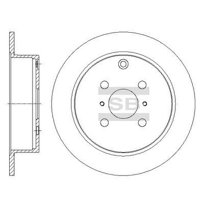 HiQ Rear Brake Rotors Set SD4073