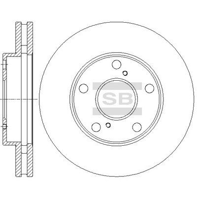 HiQ Front Brake Rotors Set SD4031