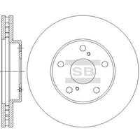 HiQ Front Brake Rotors Set SD4042