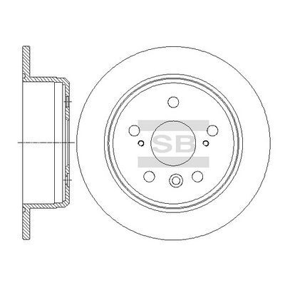 HiQ Rear Brake Rotors Set SD4074