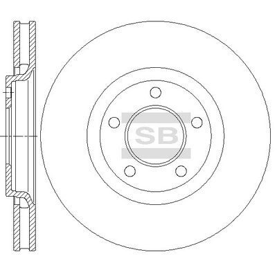 HiQ Front Brake Rotors Set SD5525