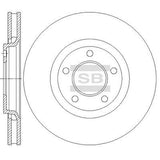 HiQ Front Brake Rotors Set SD5525