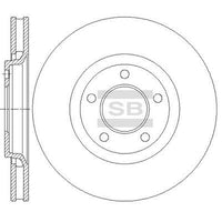 HiQ Front Brake Rotors Set SD5525