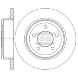 HiQ Rear Brake Rotors Set SD5526