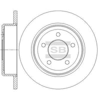 HiQ Rear Brake Rotors Set SD5526
