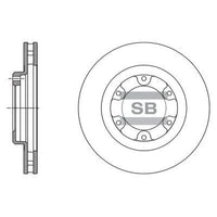 HiQ Front Brake Rotors Set SD4089