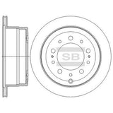 HiQ Rear Brake Rotors Set SD4036
