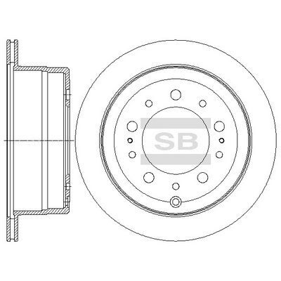HiQ Rear Brake Rotors Set SD4036