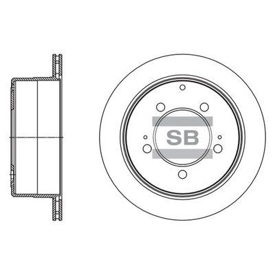 HiQ Rear Brake Rotors Set SD4099